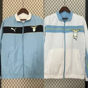 Lazio 24/25 Reversible windbreaker -  White & Blue