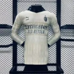 Ac Milan x Pleasures 24/25 White Kit -Long Sleeve – Player version