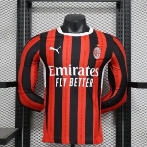 Ac Milan 24/25 Home Kit -Long Sleeve – Player version