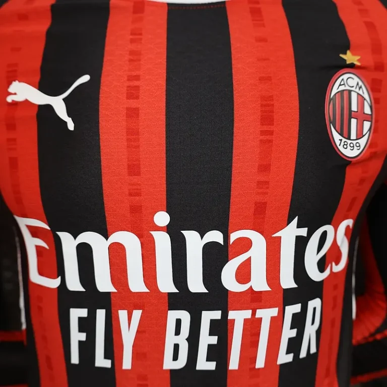 Ac Milan 24/25 Home Kit -Long Sleeve – Player version - Image 7