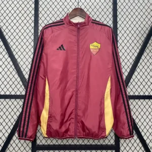 AS Roma 24/25 Reversible windbreaker -  Red & Beige