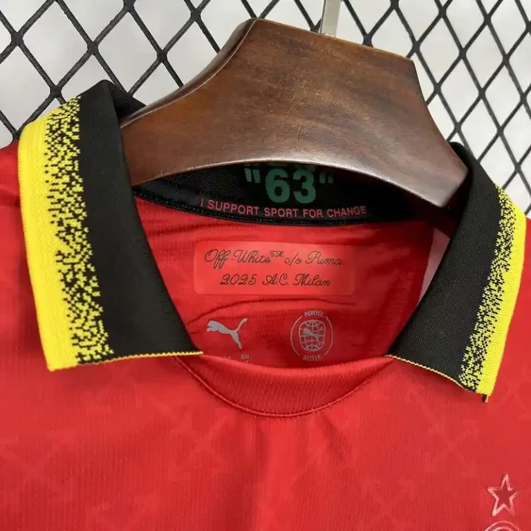 Ac Milan 25/26 Red Off White Special Kit – Fan Version - Image 7