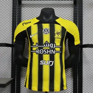 Al-ittihad club 24/25 Home Kit ( With Sponsor ) – Player Version