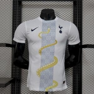 Tottenham Hotspur 2025/26 White Gold Snake Kit – Player version