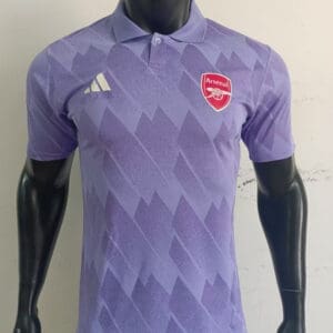 Arsenal 25/26 Purple Polo Kit – Player Version