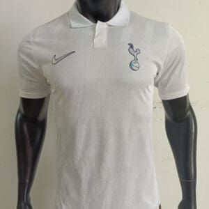 Tottenham Hotspur 2025/26 White Polo Jersey – Player version