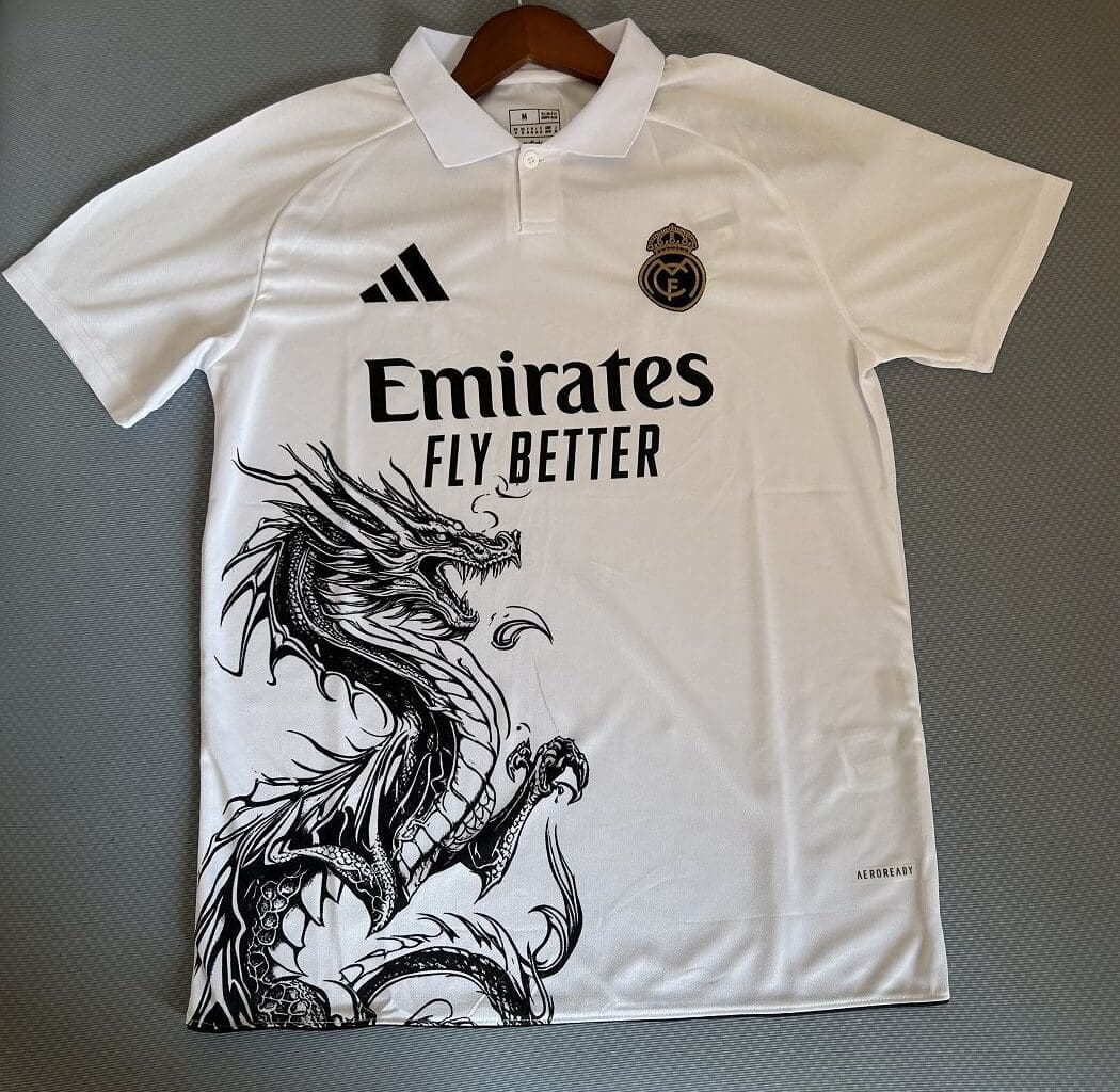 Real Madrid Dragon Special white Kit – Fan Version - Image 2