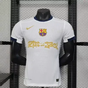 FC Barcelona x Travis Scott 25/26 White Kit Player Version