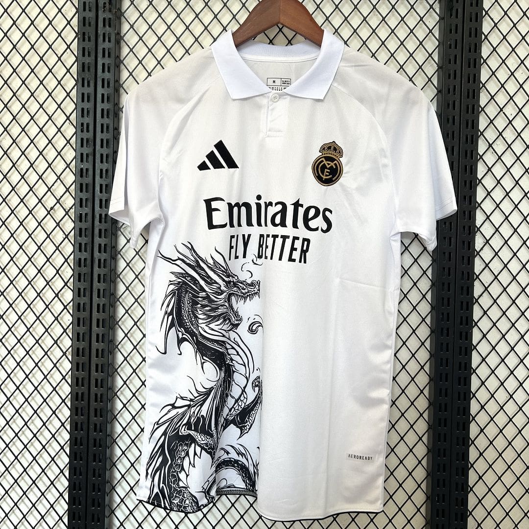 Real Madrid Dragon Special white Kit – Fan Version