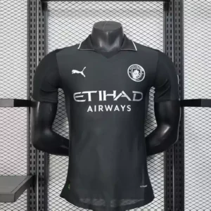 Manchester City 25/26 Away Kit – Player Version black kit