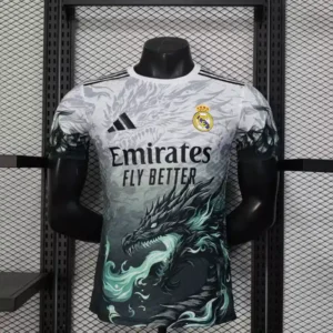 Real Madrid 25/26 Black Dragon Kit – Player version