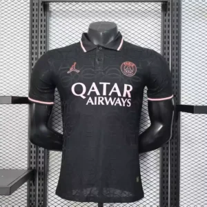 PSG Polo Black & pink Kit – Player Version football kit