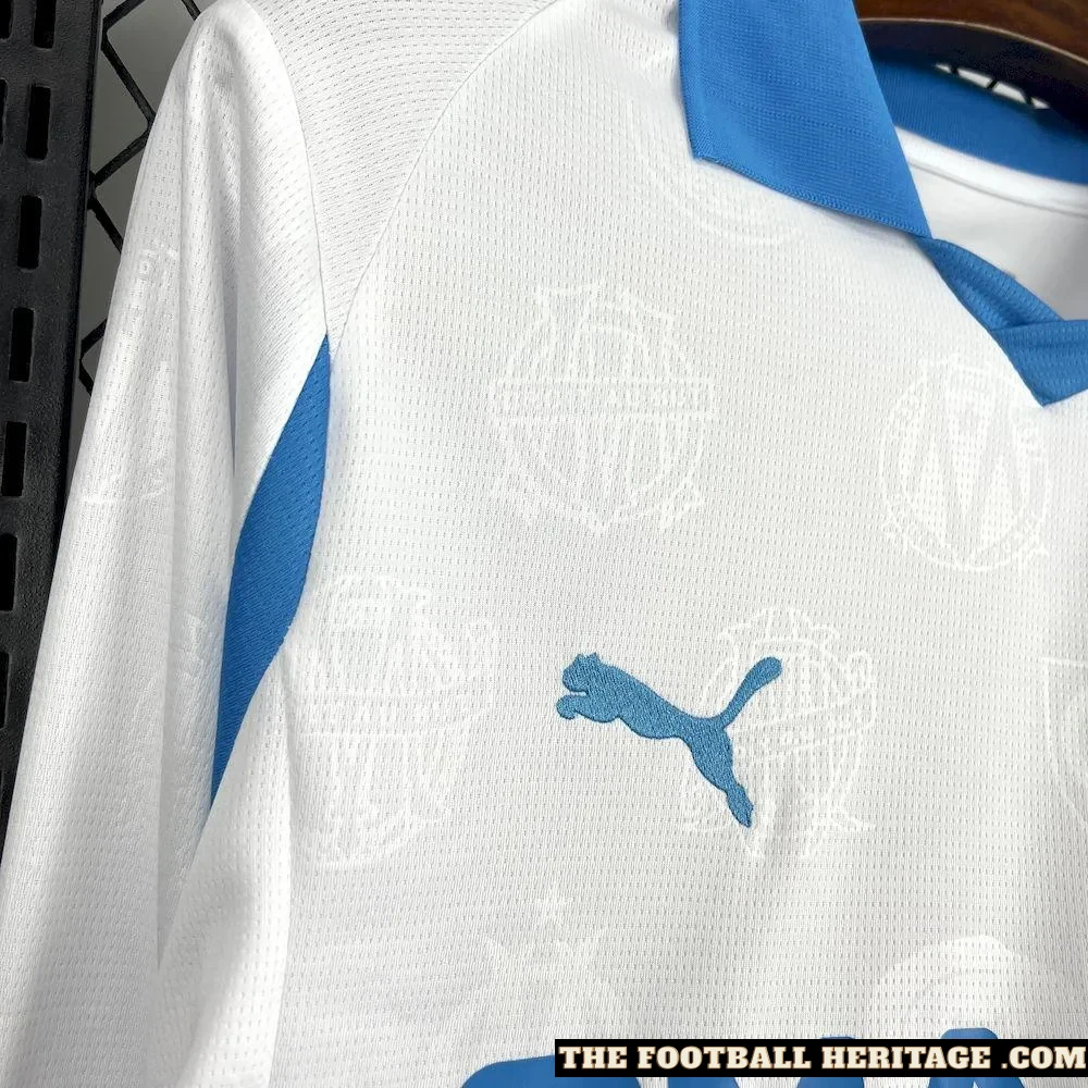Maillot OM 25/26 Home Kit -Long Sleeves- Fan Version - Image 3