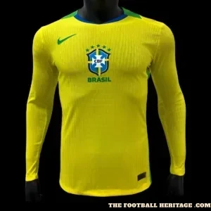 Brazil 2025/26 Home Long Sleeves Kit